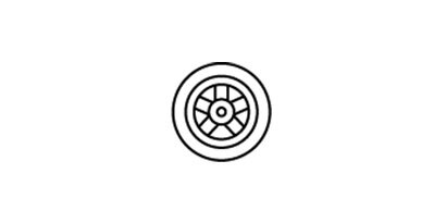 Wheel and tire balancing tire icon
