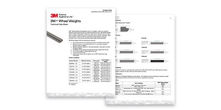 3M Wheel Weights technical data sheet preview image
