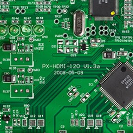 A green motherboard for a consumer electronic that shows heat resistance for 3M's eBonding solutions.
