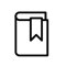 book with a bookmark icon