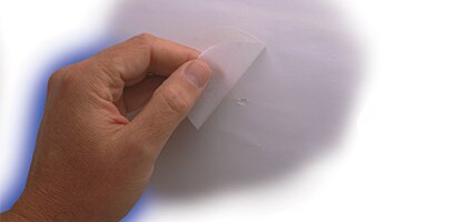 3M paper manufacturing products for hole patching at the re-reeler
