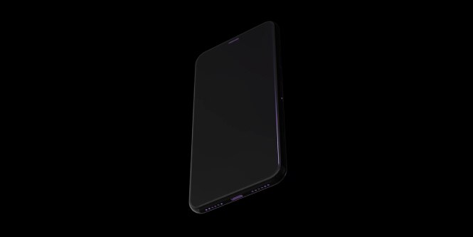 Video still image of a smartphone on a black background
