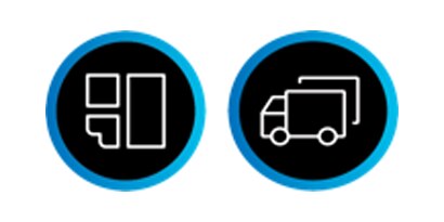 white illustration of a window film and fleet vehicle
