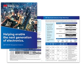 Flat lay of a selection guide PDF showing the cover and the technical details within.