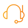 Over the Head Communicator Orange Icon