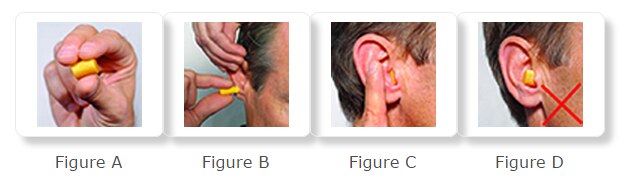 3M Foam Ear Plug Fitting Instructions