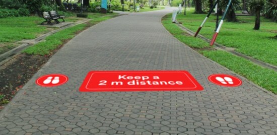 3M exterior sidewalk marking solutions for COVID-19
