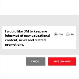 3M Academy Opt Out Screen