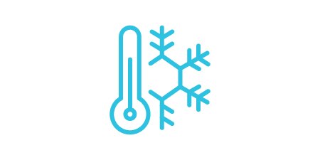 Keep your HUDs cool icon of a thermometer and a snowflake.
