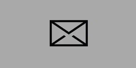 Mail icon on white background
