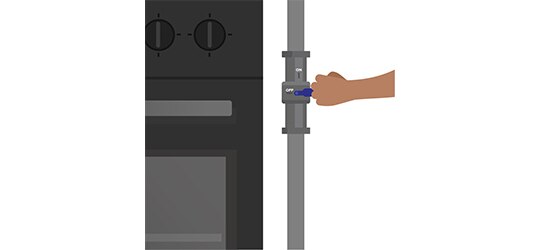 During a hurricane, it’s a good idea to disconnect appliances that use gas.