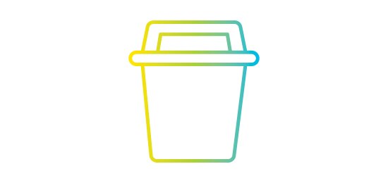 Recycling can icon.