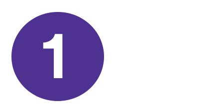 number 1 inside purple circle
