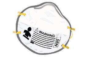 Tips for Wearing a 3M N95 Disposable Cup-Shape Respirator
