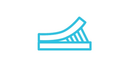Boost impact resistance and bond strength icon of two surfaces near each other.
