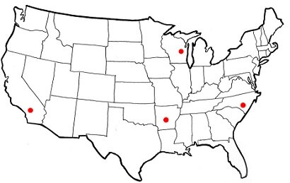 US Plant Map