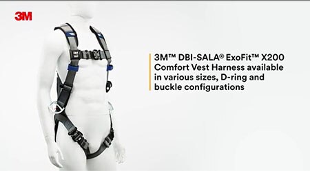 ExoFit X100 harness on a mannequin

