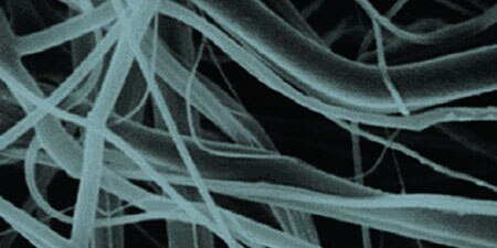 Microscopic view of 3M Thinsulate Material

