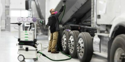 Cleaning truck with festool