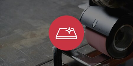 Finishing applications image with an embedded icon
