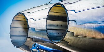 two aircraft engines
