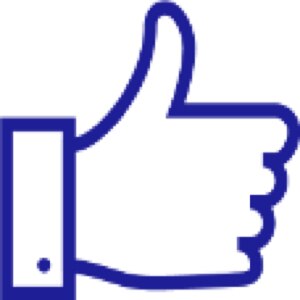Icon of a hand with the thumbs up signal.