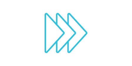Improve efficiency icon of three triangles pointing to the right.
