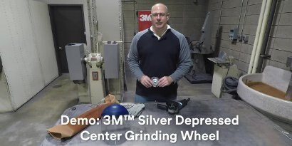 Beveling with 3M™ Silver Depressed Center Grinding Wheel
