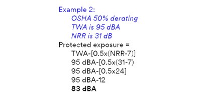 reducing the NRR value or derating

