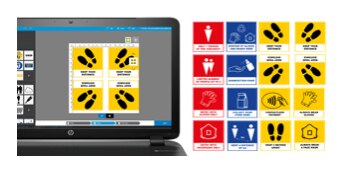 HP and 3M collaborate on signage templates

