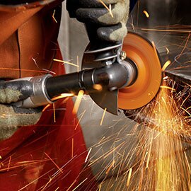 Beveling application with 3M™ Cubitron™ II Grinding Wheel